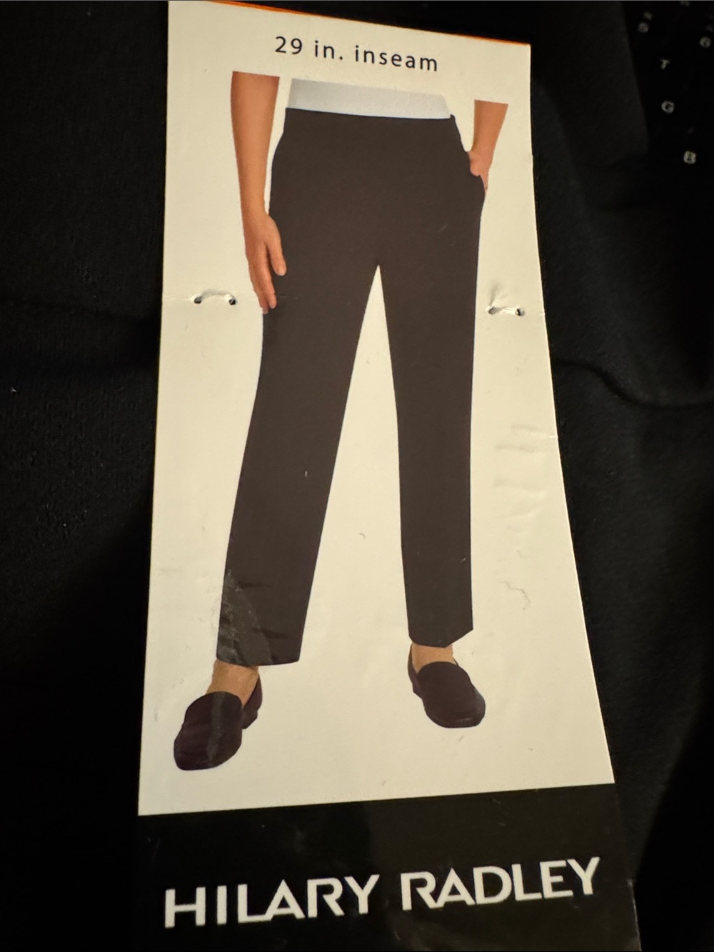 Hilary Radley Straight dress Pants in Black